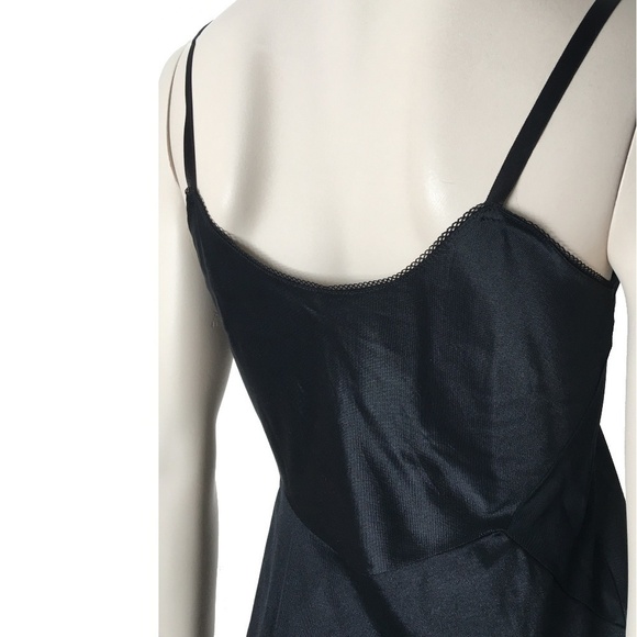 VINTAGE Van Raalte Nylon Taffeta Full Slip Chemise Ruched Cups - Picture 8 of 12